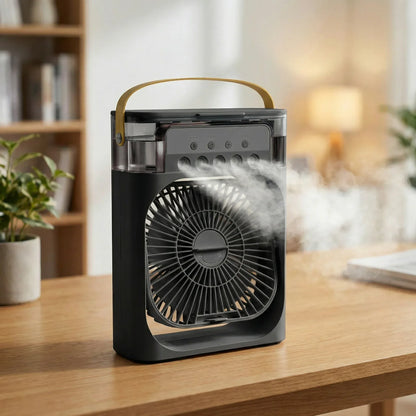AirPulse | Rafraîchisseur d’Air Portable | Mini Climatiseur Silencieux USB | Ventilateur Humidificateur 3 en 1 Compact